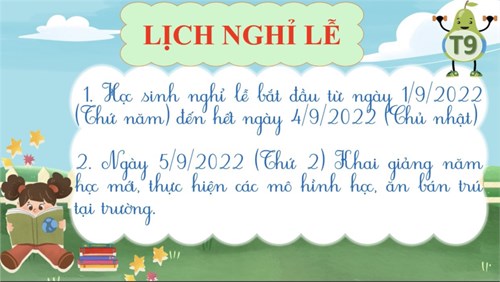 Thông báo Lịch nghỉ Lễ Quốc Khánh 2/9/2022